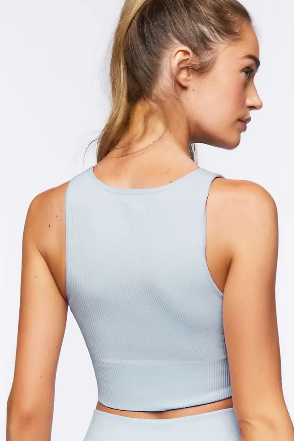 Seamless Ribbed Sports Bra