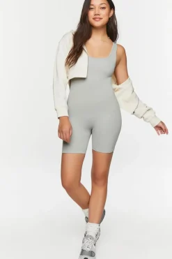 Seamless Ribbed Tank Romper