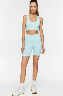 Seamless Scoop-Neck Sports Bra