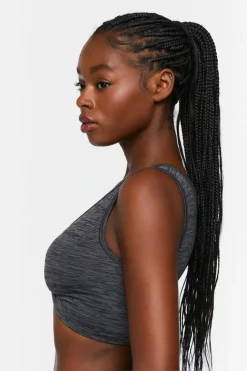 Seamless Space Dye Twisted Sports Bra