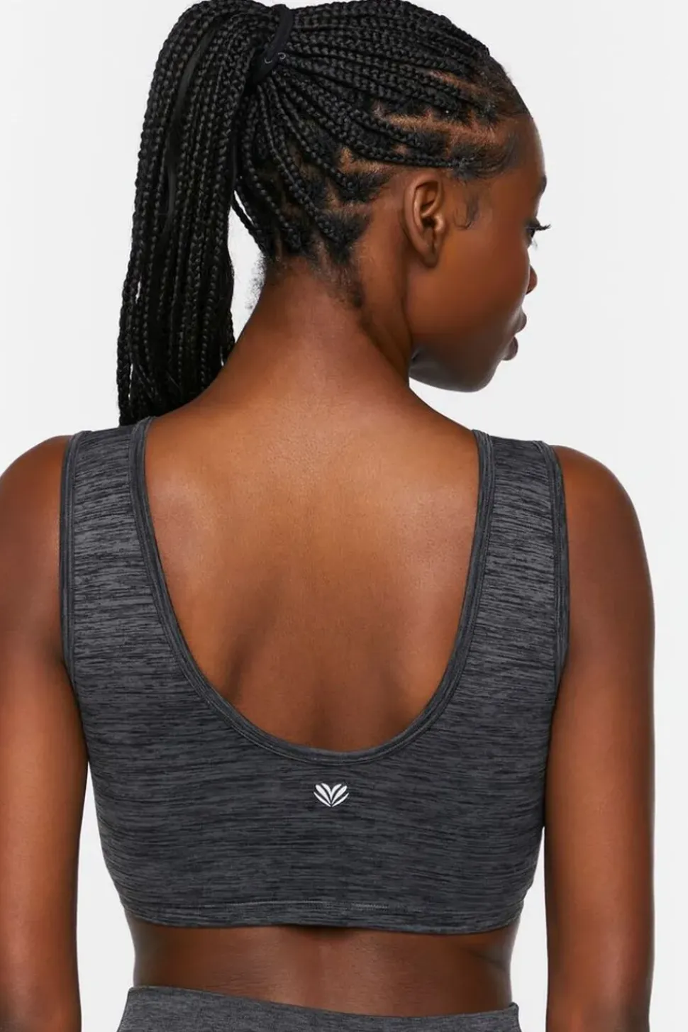 Seamless Space Dye Twisted Sports Bra