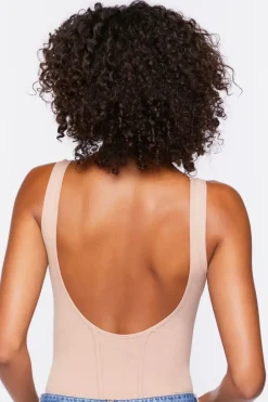 Seamless Split-Neck Bodysuit