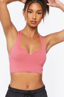 Seamless Split-Neck Bralette