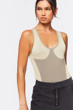 Seamless Striped Bodysuit