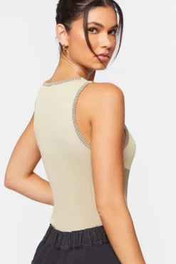 Seamless Striped Bodysuit