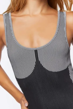 Seamless Striped Romper
