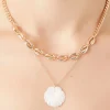 Seashell Pendant Layered Necklace