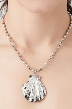 Seashell Pendant Statement Necklace