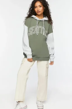 Seattle Colorblock Fleece Hoodie