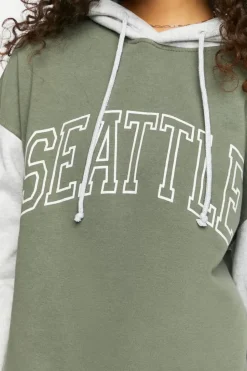 Seattle Colorblock Fleece Hoodie