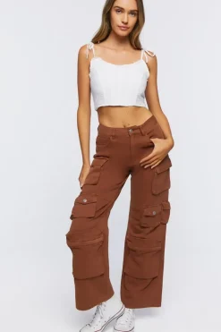 Seersucker Corset Cropped Cami