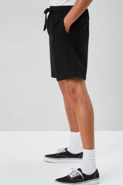 Seersucker Drawstring Shorts