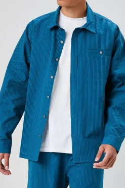 Seersucker Striped Shirt