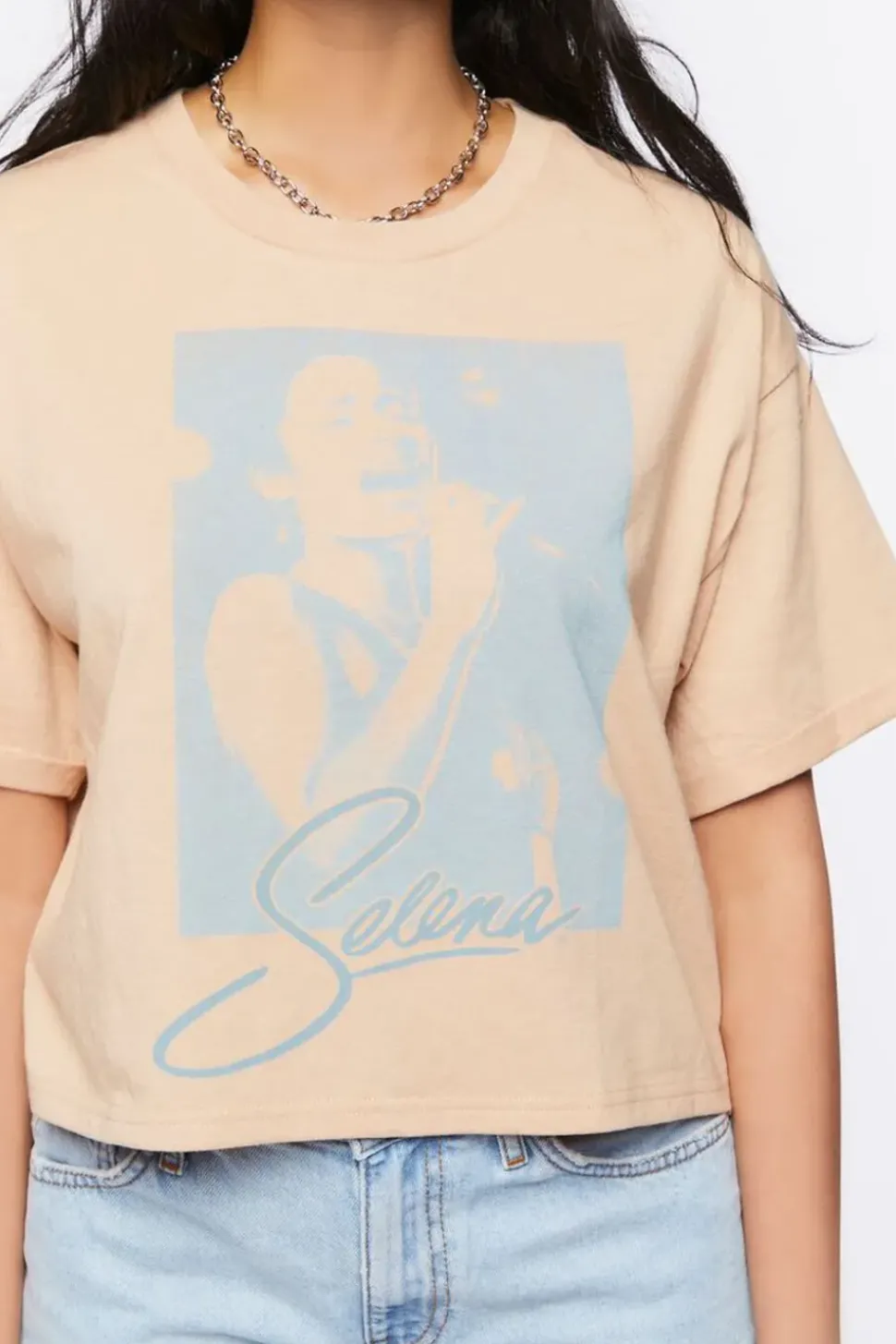 Selena Graphic Cropped Tee