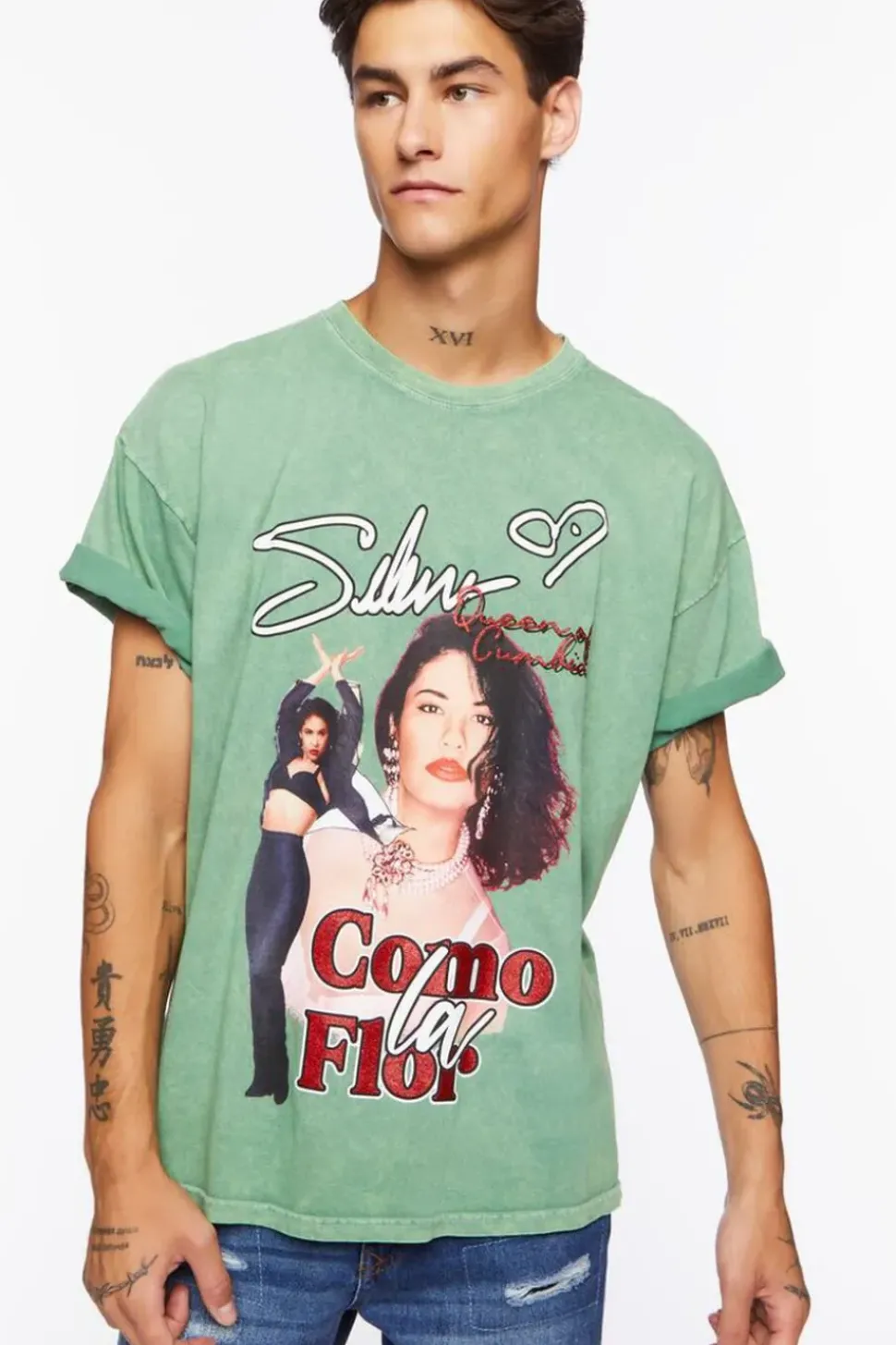 Selena Oil Wash Graphic Tee
