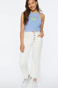 Self Love Club Graphic Ruched Cami