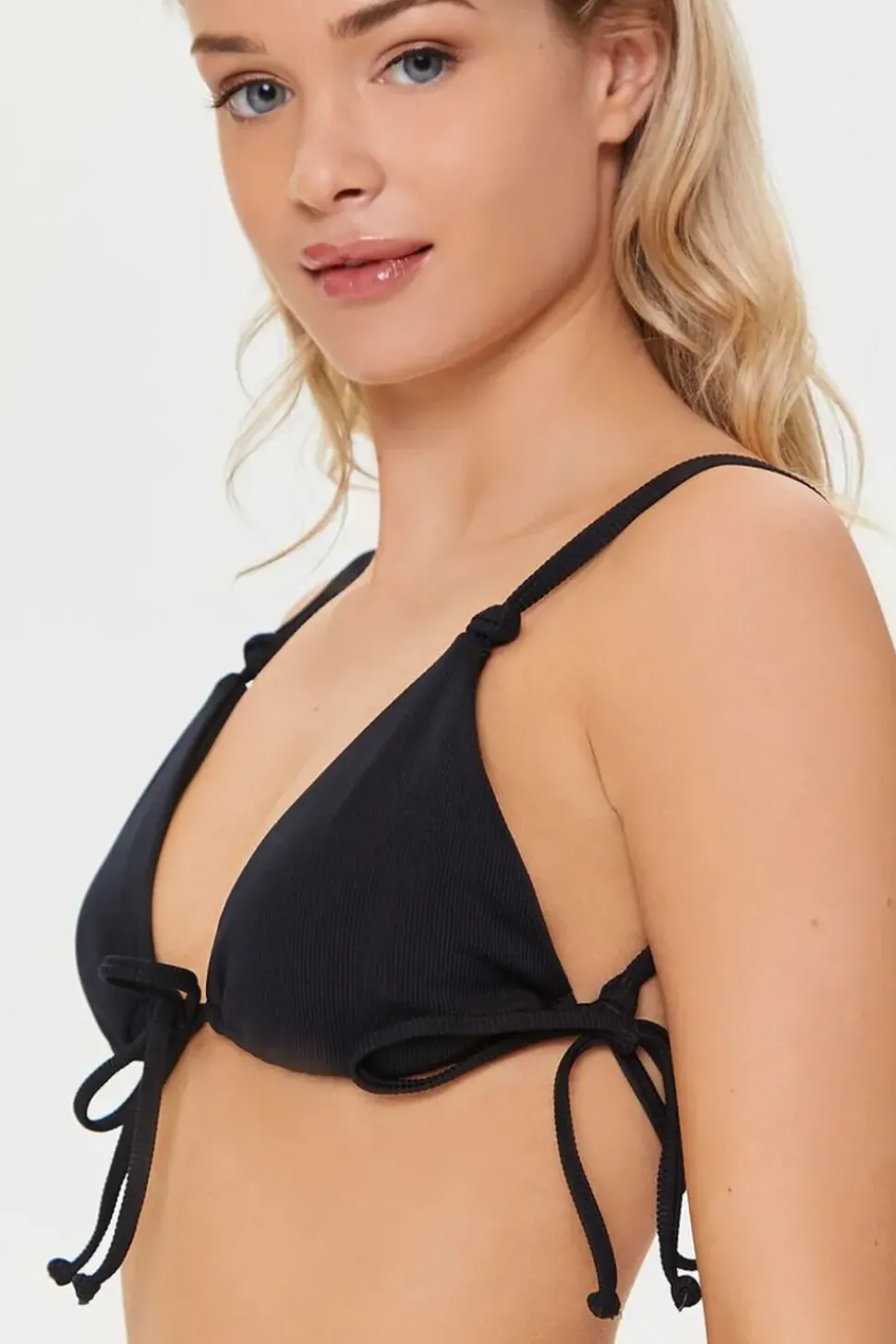 Self-Tie Triangle Bikini Top
