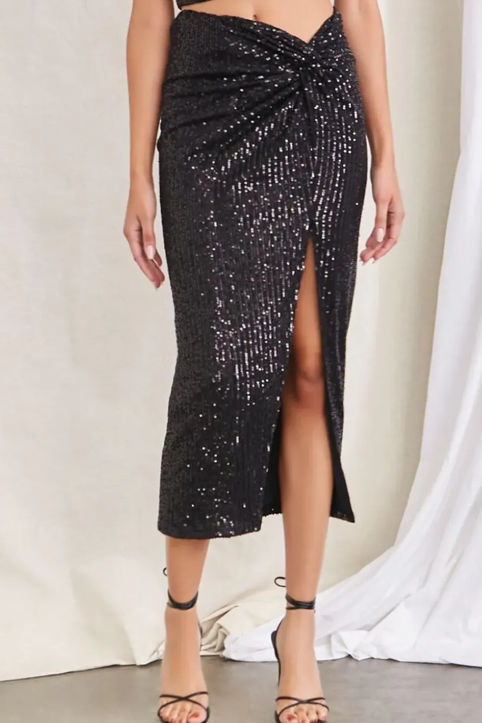 Sequin Cami & Midi Skirt Set