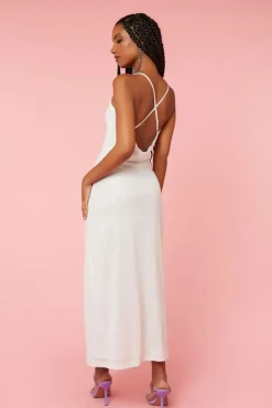 Sequin Crisscross Maxi Gown