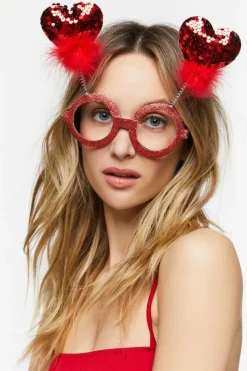Sequin Heart Glasses