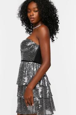 Sequin Sweetheart Mini Dress