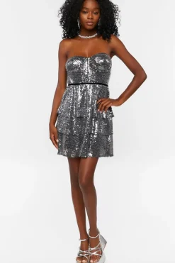 Sequin Sweetheart Mini Dress