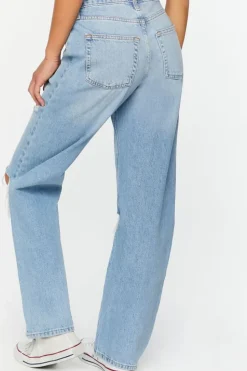 90S-Fit Destroyed High-Rise Jeans