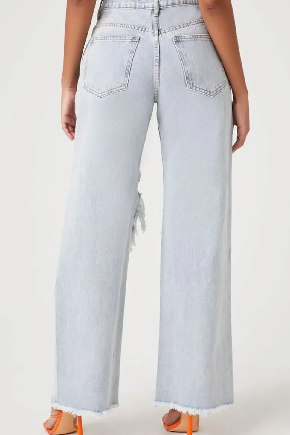 90S-Fit Destroyed Jeans