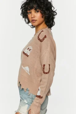 Sharkbite Cowboy Graphic Sweater