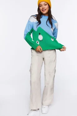 Sheep Intarsia-Knit Sweater