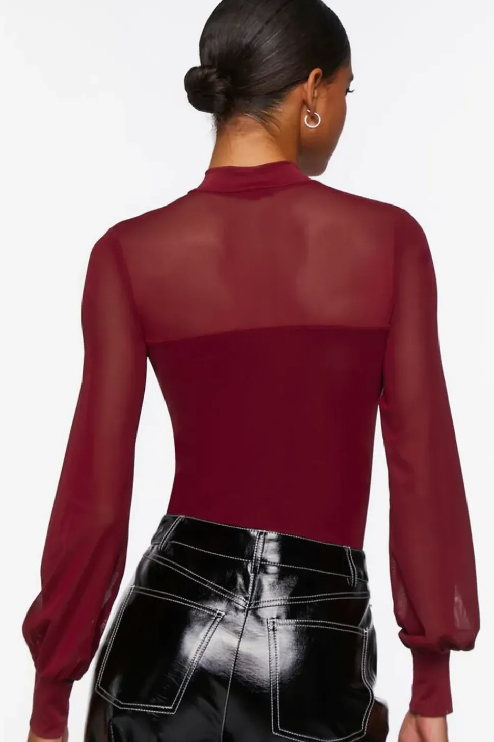 Sheer Illusion Neck Bodysuit