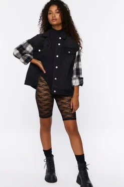 Sheer Lace Biker Shorts