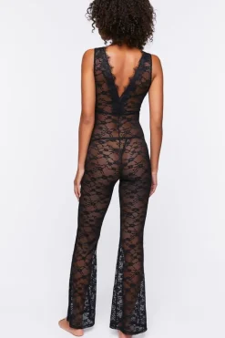 Sheer Lace Lingerie Jumpsuit