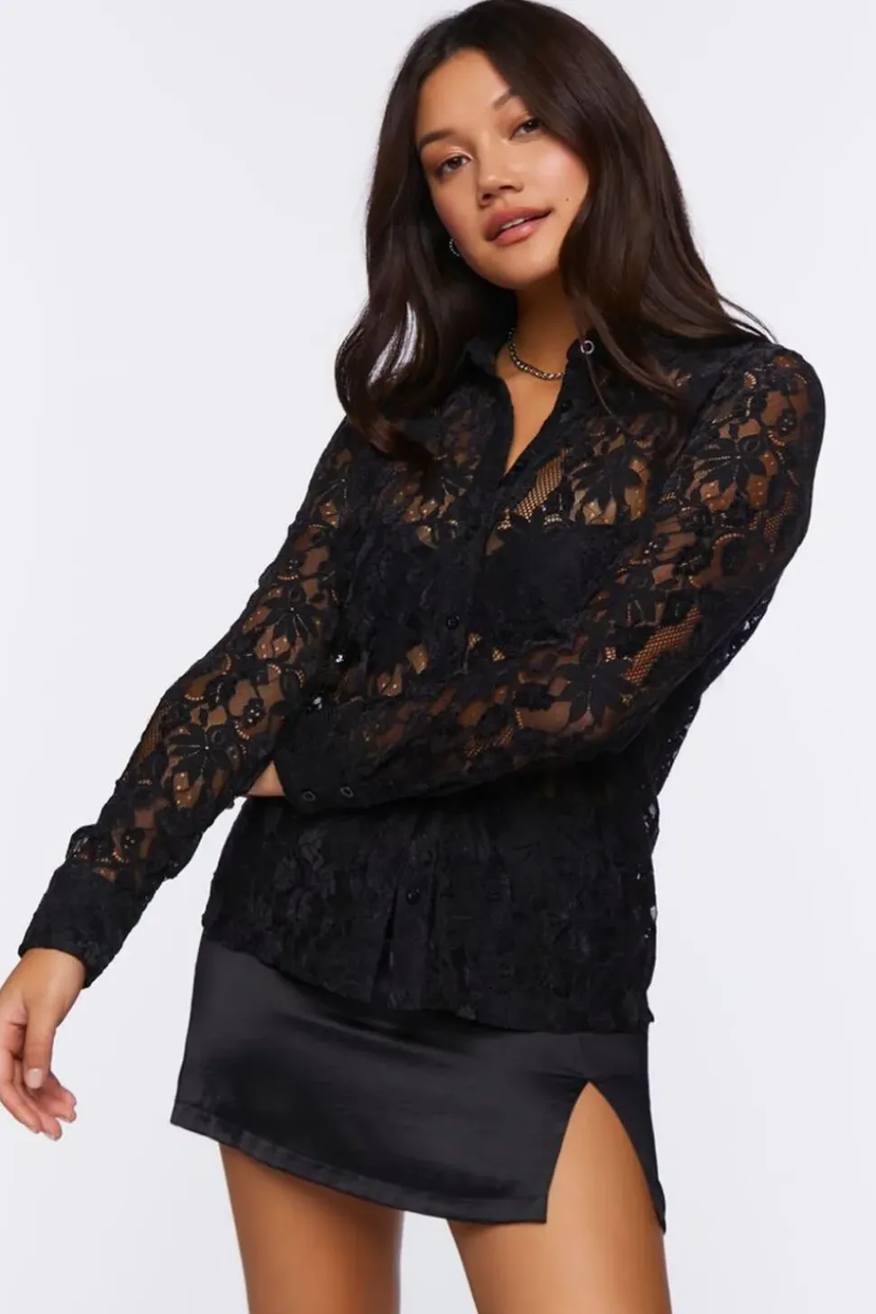 Sheer Lace Shirt