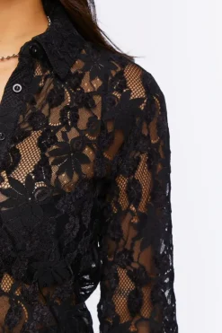 Sheer Lace Shirt