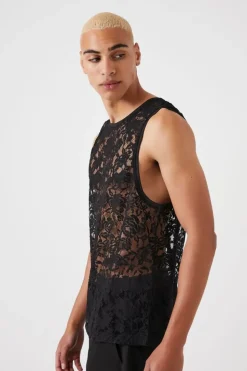Sheer Lace Tank Top