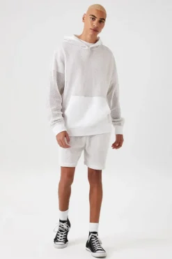 Sheer Mesh Netted Hoodie