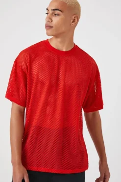 Sheer Mesh Netted Tee