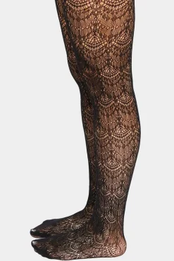 Sheer Scalloped Tights