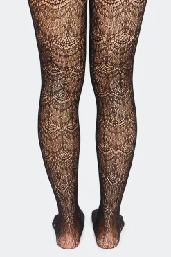 Sheer Scalloped Tights