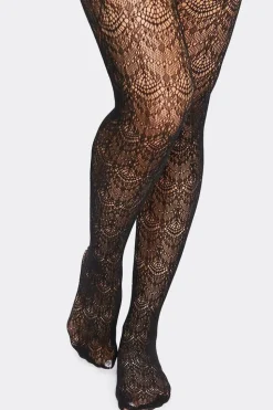 Sheer Scalloped Tights