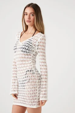 Sheer Swim Cover-Up Dress