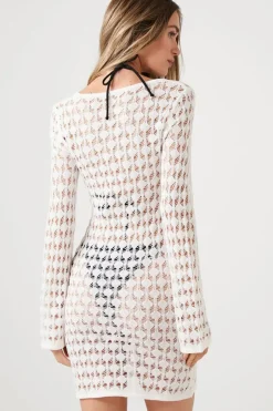 Sheer Swim Cover-Up Dress