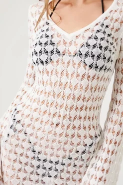 Sheer Swim Cover-Up Dress