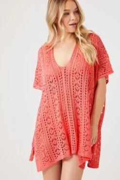 Sheer Swim Cover-Up Dress