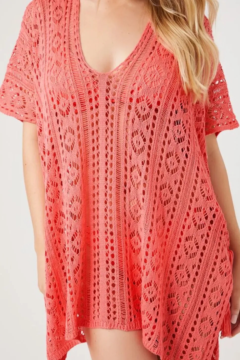 Sheer Swim Cover-Up Dress
