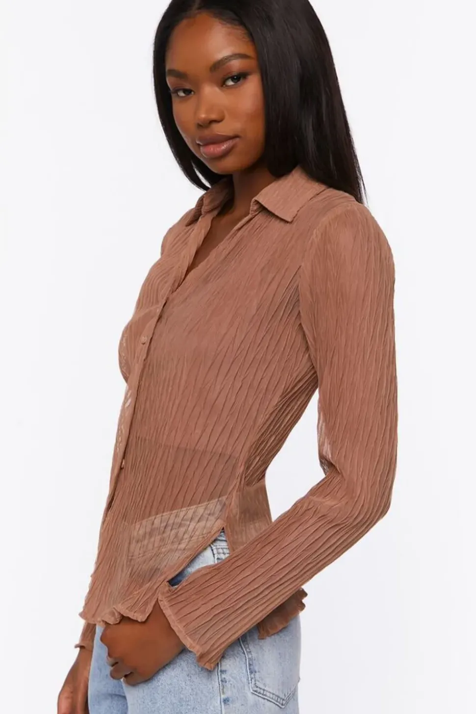 Sheer Textured Shirt
