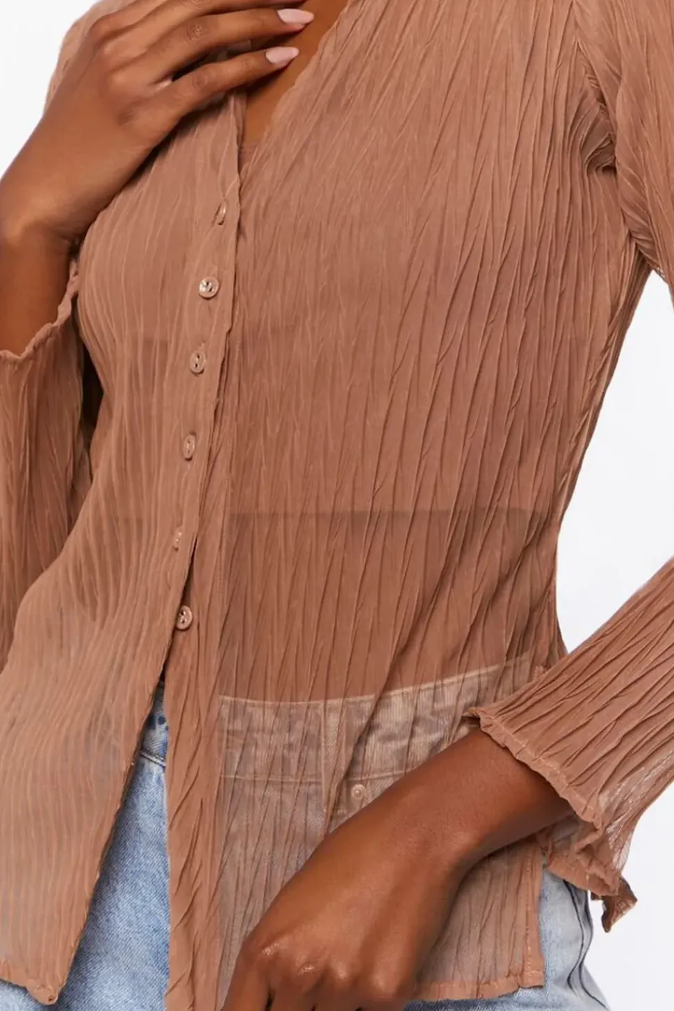 Sheer Textured Shirt