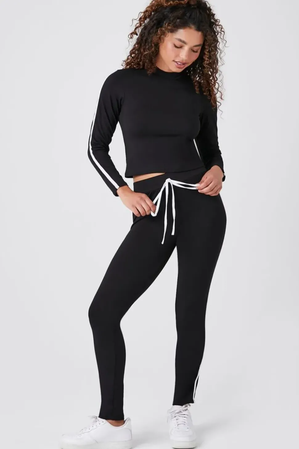Side-Striped Drawstring Joggers