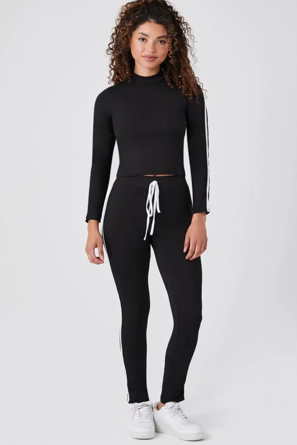 Side-Striped Drawstring Joggers